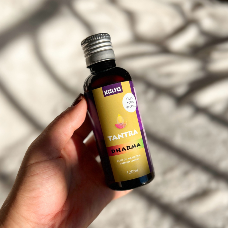 TANTRA DHARMA AMENDOA E JASMIM - ÓLEO DE MASSAGEM SENSUAL 100% VEGETAL