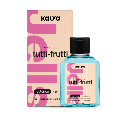 JELLS TUTTI-FRUTTI - SENSAÇÃO DE CALOR SUAVE BEIJÁVEL - PARA BRINCADEIRAS ORAIS
