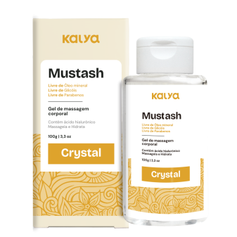 MUSTASH CRYSTAL - GEL LUB À BASE DE ÁGUA E ÁCIDO HIALURÔNICO