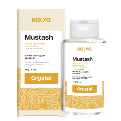 MUSTASH CRYSTAL - GEL LUB À BASE DE ÁGUA E ÁCIDO HIALURÔNICO