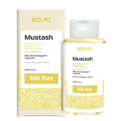 MUSTASH SILK SUN - ÓLEO DE MASSAGEM COM CALOR 