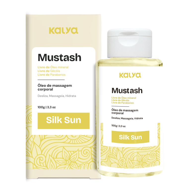 MUSTASH SILK SUN - ÓLEO DE MASSAGEM COM CALOR MUSTASH SILK SUN - ÓLEO DE MASSAGEM COM CALOR