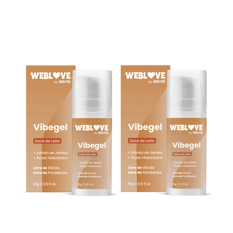 KIT COM 2 VIBEGEL DOCE DE LEITE PULSA, VIBRA E TE DA PRAZER KIT COM 2 VIBEGEL DOCE DE LEITE PULSA, VIBRA E TE DA PRAZER