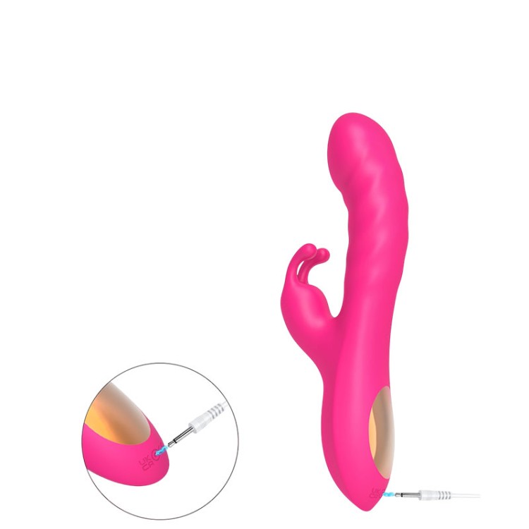 VIBRADOR COM DUPLO ESTÍMULO RECARREGÁVEL ROSA