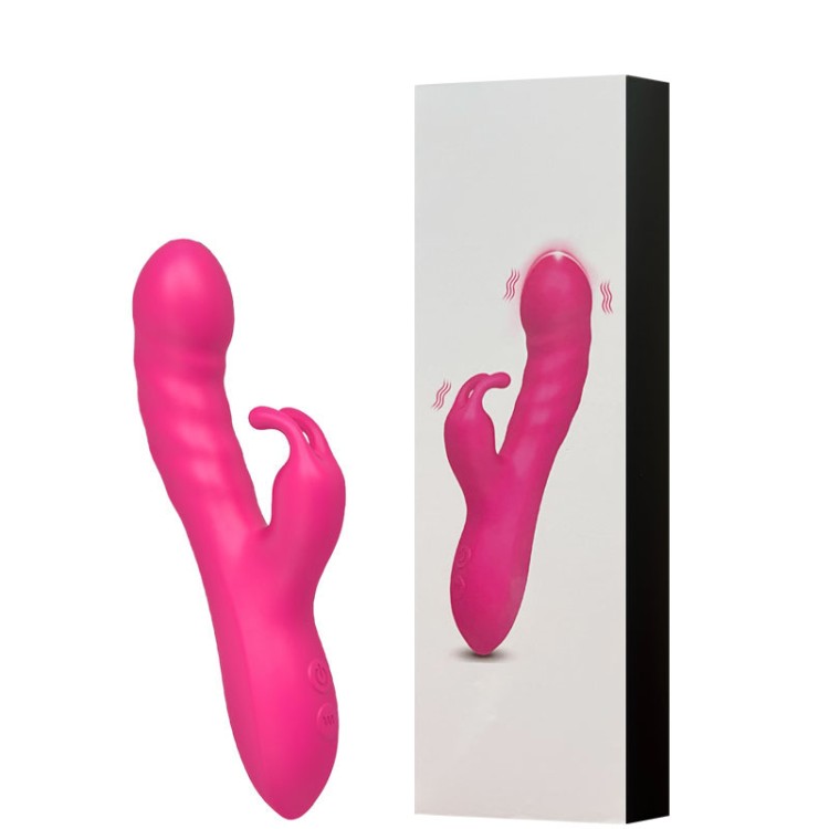 VIBRADOR COM DUPLO ESTÍMULO RECARREGÁVEL ROSA