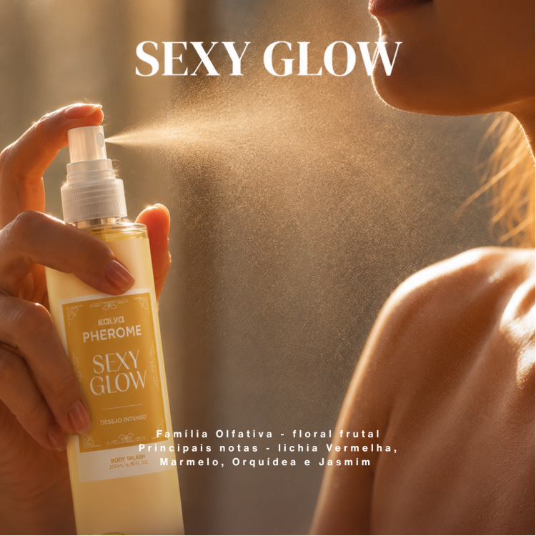 BODY SPLASH SEXY GLOW PHEROME | DESEJO INTENSO PRA ELA BODY SPLASH SEXY GLOW PHEROME | DESEJO INTENSO PRA ELA