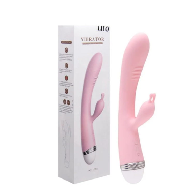 VIBRADOR COM DUPLO ESTÍMULO RECARREGÁVEL